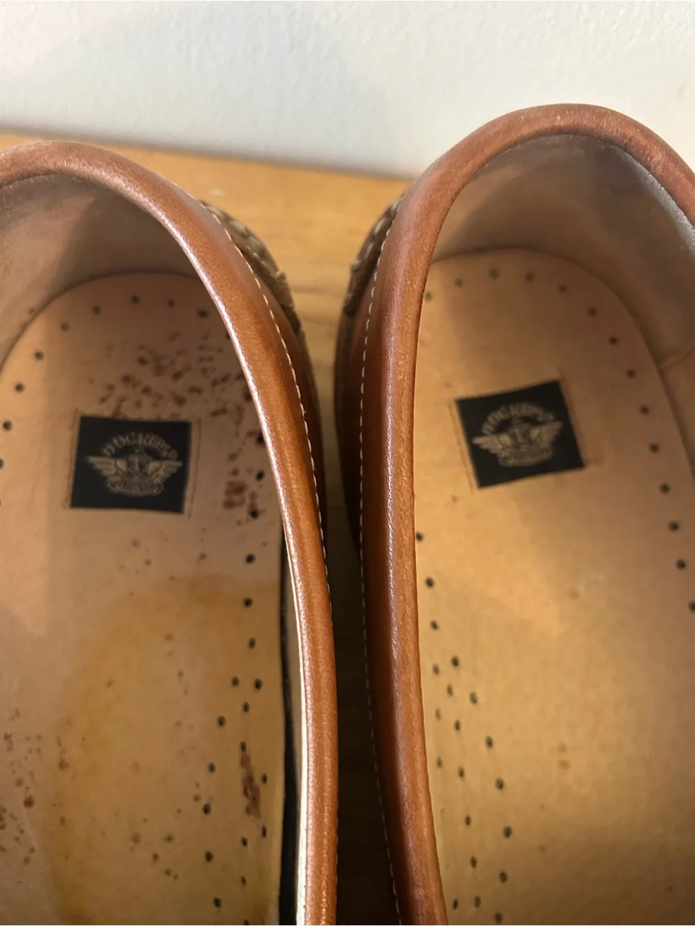 Dockers chestnut leather
